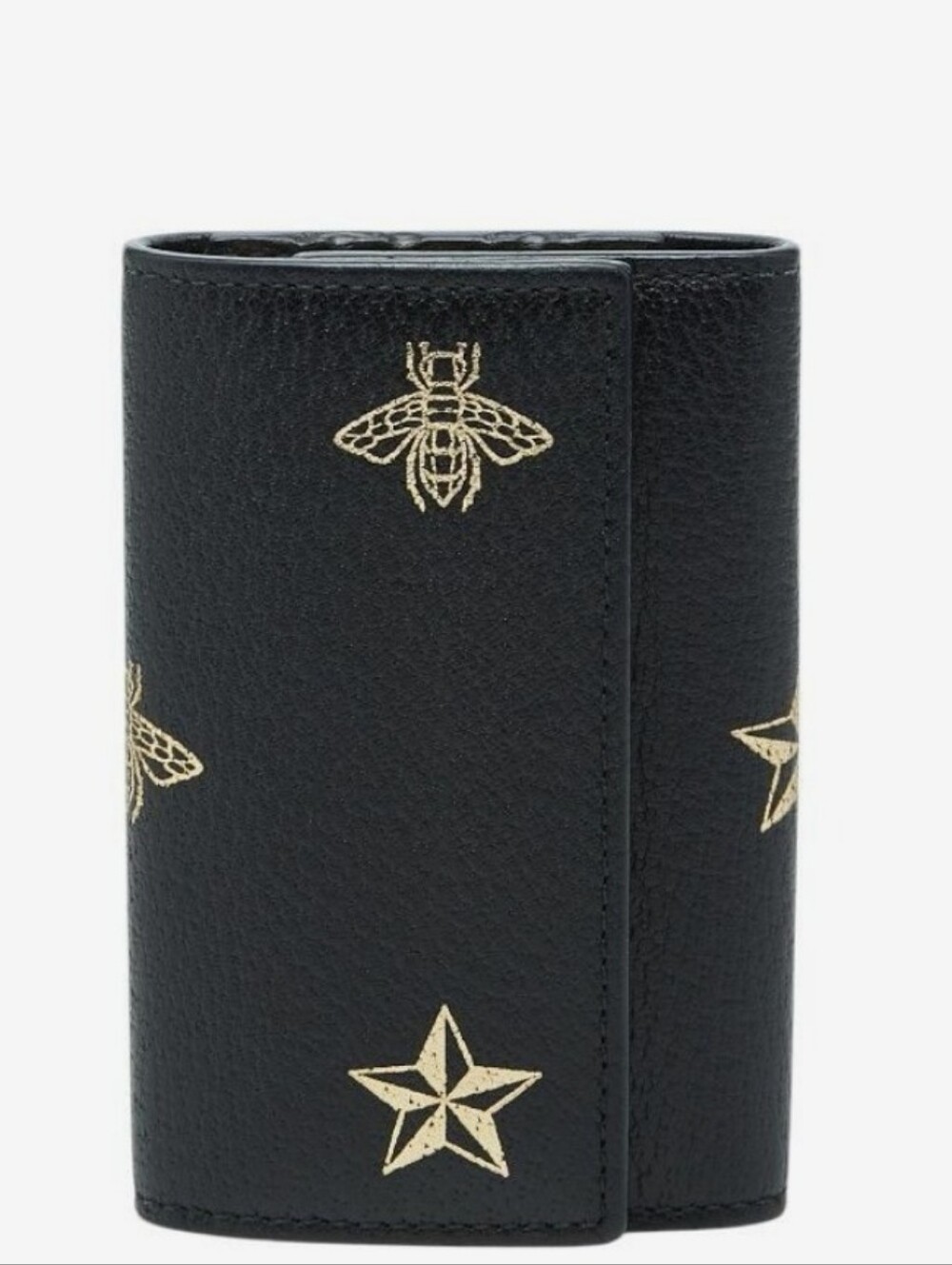 Gucci Bee & Star Leather Key Case